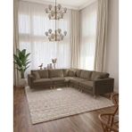 Velura Home & Living Armin Akıllı 5 Modül Köşe Koltuk Takımı & Modern Modüler Yataklı Köşe Takımı - Kadife Kumaş - Kahve - Armin 5 Modül