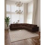 Velura Home & Living Armin Akıllı 5 Modül Köşe Koltuk Takımı & Modern Modüler Yataklı Köşe Takımı - Kadife Kumaş - Kiremit - Armin 5 Modül
