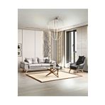 Velura Home & Living Azir Koltuk Takımı & Bazalı Yataklı Koltuk Takımı 3 1 - Gri Nubuk Bukle Kumaş
