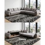Velura Home & Living Azir Yataklı & Bazalı Köşe Koltuk Takımı - Gri