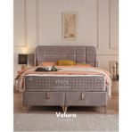 Velura Home & Living Cozy Tek Kişilik Yatak Baza Başlık Seti (150 x 200) - Krem