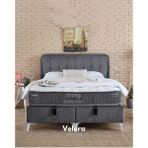 Velura Home & Living Latex Pratic Tek Kişilik Yatak Baza Başlık Seti (100 x 200) - Ceviz - Gri