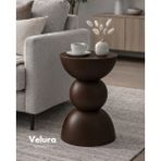 Velura Home & Living Maco Yan Sehpa - Koyu Ceviz