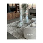 Velura Home & Living Modern Orta Sehpa & Küre Sehpa & Top Sehpa & Cam Sehpa Kaplama Beyaz Mermer Desen
