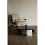 Velura Home & Living Modern Orta Sehpa & Küre-Top-Zar Sehpa & Ahşap Sehpa & Pinterest Sehpa-Mdf - Yuvarlak - 2CT1BZ - Yuvarlak Siyah Mdf