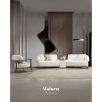 Velura Home & Living Moka Koltuk Takımı & Oturma Grubu (3+3+1+1) - Krem