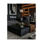 Velura Home & Living Nora Orta Sehpa - Siyah Taş & Ceviz