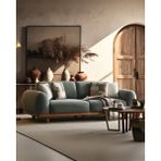 Velura Home & Living Senna Üçlü Kanepe - Yeşil