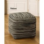 Velura Home & Living Shiro Beige Black - Puf - 40 x 40 - Yeşil