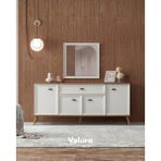 Velura Home & Living Sion Konsol + Ayna - 200x80 - Beyaz - Ahşap