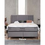 Velura Home & Living Trend Tek Kişilik Yatak Baza Başlık Seti (140 x 190) - Çakıl Grisi