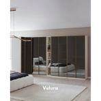 Velura Home & Living Valore 8 Kapaklı (Köşe) Dolap & Gardırop - Full Cam - Ekru
