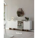 Velura Home & Living Valore Konsol + Ayna - 200x80 - Beyaz - Ahşap