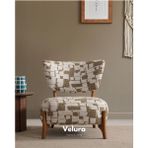 Velura Home & Living Vezir Berjer & Tekli Koltuk - Yeşil Desenli
