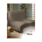 Velura Home Muvva Berjer ve Pofuduk Relax Koltuk ve Armut Tekli Koltuk - Kahve Kahverengi