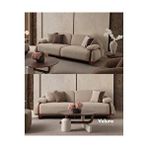 Velura Home Mylan 3+3+3 Koltuk Takımı ve Oturma Grubu Bej