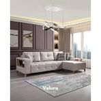Velura Home Rengar Pro Yataklı ve Bazalı Köşe Takımı Krem