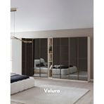 Velura Home Valore 8 Kapaklı (köşe) Dolap ve Gardırop - Full Cam Ekru