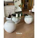 Velura Küre Fiber Orta Sehpa - Beyaz