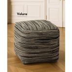 Velura Shiro Beige Black - Puf