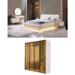 Velura Tress Yatak Odası Takımı - V1 - 4 Kapaklı