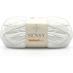 Velvet Slim El Örgü Ipi Battaniye Ipi Kazak Ipi Amigurumi Ipliği Bebek Battaniye Ipi Kadife Ip Amigurumi Ip - Beyaz
