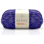 Velvet Slim El Örgü Ipi Battaniye Ipi Kazak Ipi Amigurumi Ipliği Bebek Battaniye Ipi Kadife Ip Amigurumi Ip - Mor