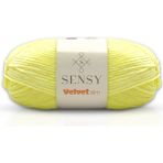 Velvet Slim El Örgü Ipi Battaniye Ipi Kazak Ipi Amigurumi Ipliği Bebek Battaniye Ipi Kadife Ip Amigurumi Ip - Sarı