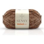 Velvet Slim El Örgü Ipi Battaniye Ipi Kazak Ipi Amigurumi Ipliği Bebek Battaniye Ipi Kadife Ip Amigurumi Ip - Vizon