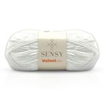 Velvet Slim El Örgü Kazak Ipi Bebek Battaniye Kadife Amigurumi İp (Beyaz)