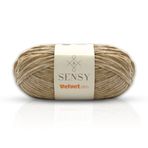 Velvet Slim El Örgü Kazak Ipi Bebek Battaniye Kadife Amigurumi İp (Sütlü Kahve)