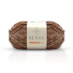 Velvet Slim El Örgü Kazak Ipi Bebek Battaniye Kadife Amigurumi İp (Vizon)