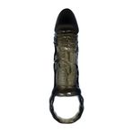 VelvexNoir 16 CM Siyah Zenci Uzatmalı Silikon Penis Kılıfı Dildo