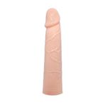 VelvexNoir 6CM Dolgulu Realistik Penis Kılıfı Uzatmalı Prezervatif Dildo