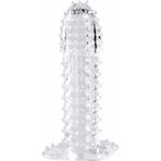 VelvexNoir Kabartmalı Güçlü Uyarıcı Dildo Uzatmalı Penis Kılıfı