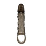 VelvexNoir Titreşimli Penis Kılıfı 3cm Dolgulu Uzatmalı Prezervatif Vibratör