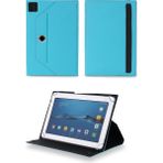 Velvoria Asus Transformer Pad (TF103C) 10.1" Tablet Uyumlu Standlı Üniversal Kapaklı Turkuaz Tablet Kılıfı