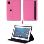 Velvoria Asus Vivotab Note 8 - 8" Tablet Uyumlu Standlı Tablet Kılıfı + Nano Ekran Koruyucu - Pembe