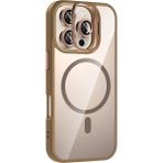 Velvoria iPhone 14 Pro Max 6.7" Cyrenn Magsafe Kılıf + Lens Koruyucu Kum Beji
