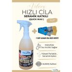 VELVOX Seramik Katkılı Hızlı Cila 1L + Cila Bezi Hediye, Yüksek Parlaklık, Su İtici Koruma,Quick Wax