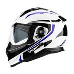Vemar Zephır Kapalı Kask - Beyaz Mavi