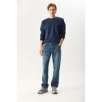 VENA Erkek Kalimnos Dark Blue Comfort Fit Jean Pantolon - Dark Blue
