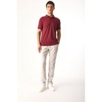 VENA Erkek Martin Slim Fit Polo Yakalı Pike Tişört - Bordo
