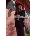 VENA Kadın Black Oversize Jean Yelek %100 Pamuk - Black