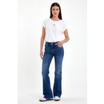 VENA Kadın Emilie Dirty Med Blue Bootcut Jean Pantolon - Dirty Med Blue