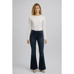 VENA Kadın Jenny Blue Black Yüksek Bel Flare Jean Pantolon - Blue Black