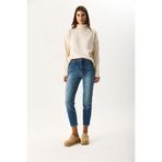 VENA Kadın Jessica Dirty Dark Blue Mom Jean Pantolon - Dirty Dark Blue