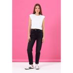 VENA Kadın Maria Black Slim Mom Jean Pantolon - Black