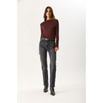 VENA Kadın Marrakesh Black Straight Fit Jean Pantolon - Black