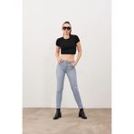 VENA Kadın Mila Blue Grey Boyfriend Jean Pantolon - Blue Grey